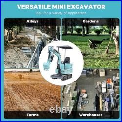 1.4ton Mini Excavator 13.5HP Small Digger Tracked Crawler US Stock FREE SHIPPING