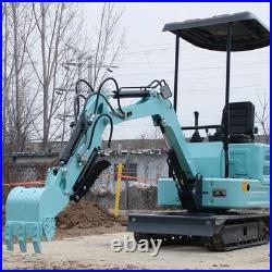 1.4ton Mini Excavator 13.5HP Small Digger Tracked Crawler US Stock FREE SHIPPING