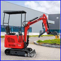 1.5Ton Digger Mini Excavator 13.5hp Gas Tracked Crawler B&S EPA Engine Depth 5ft