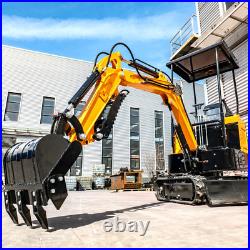 1.5Ton Hydraulic Mini Excavator Small Track Digger Operation Pilot Control in NJ 1.5Ton Hydraulic Mini Excavator Small Track Digger Operation Pilot Control in NJ