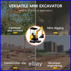 1.5Ton Hydraulic Mini Excavator Small Track Digger Operation Pilot Control in NJ 1.5Ton Hydraulic Mini Excavator Small Track Digger Operation Pilot Control in NJ