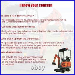 1.6Ton Mini Excavator 13.5HP EPA Gas Free Delivery / Unloading+5 accessories 1.6Ton Mini Excavator 13.5HP EPA Gas Free Delivery / Unloading+5 accessories