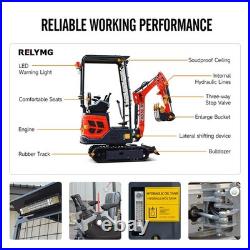 1.6Ton Mini Excavator 13.5HP EPA Gas Free Delivery / Unloading+5 accessories 1.6Ton Mini Excavator 13.5HP EPA Gas Free Delivery / Unloading+5 accessories