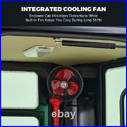 1.6 Ton 23hp Mini Excavator Gas Digger Crawler B&S EPA Engine Closed Cabin