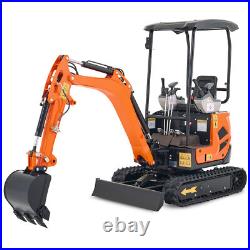 1.6 Ton Mini Excavator 23hp Mini Digger Gas Tracked Crawler B&S EPA Engine US