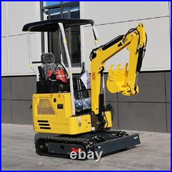 1.8T Mini Excavator Kubota D722 Diesel Engine, Side Swing & Extendable Tracks