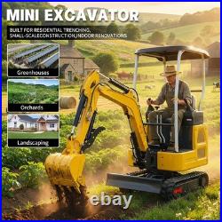 1.8T Mini Excavator Kubota D722 Diesel Engine, Side Swing & Extendable Tracks 1.8T Mini Excavator Kubota D722 Diesel Engine, Side Swing & Extendable Tracks