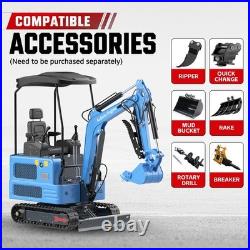 1.8Ton Mini Excavator Crawler Tracked Kubota Twin cylinder Diesel USA STOCK EPA