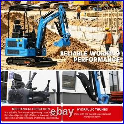 1.8Ton Mini Excavator Crawler Tracked Kubota Twin cylinder Diesel USA STOCK EPA