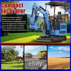 1.8Ton Mini Excavator Crawler Tracked Kubota Twin cylinder Diesel USA STOCK EPA