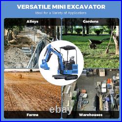 1.8Ton Mini Excavator KUBOTA Diesel Engine 4000lbs Twin Cylinder Pilot System US