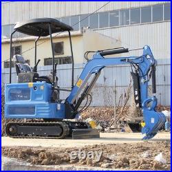 1.8Ton Mini Excavator KUBOTA Diesel Engine 4000lbs Twin Cylinder Pilot System US