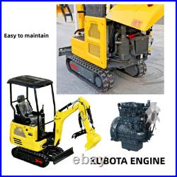 1.8Ton Mini Excavator Kubota Diesel Engine with Attachments Pilot Control New 1.8Ton Mini Excavator Kubota Diesel Engine with Attachments Pilot Control New