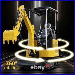 1.8Ton Mini Excavator Kubota Engine Side Swing & Extendable Tracks US Warehouse