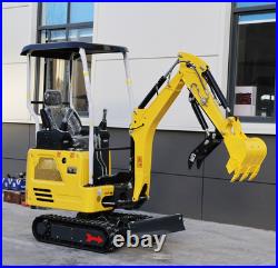 1.8Ton Mini Excavator Kubota Engine Side Swing & Extendable Tracks US Warehouse