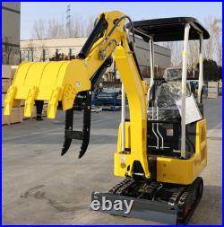 1.8Ton Mini Excavator Kubota Engine Side Swing & Extendable Tracks US Warehouse