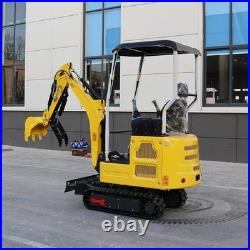 1.8Ton Mini Excavator Kubota Engine Side Swing & Extendable Tracks US Warehouse