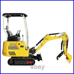 1.8Ton Mini Excavator Kubota Engine Side Swing & Extendable Tracks US Warehouse