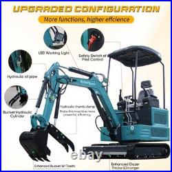 1.8Ton Mini Excavator Pilot System Hydraulic Diggers CA TX IL VA Pick Up USA New 1.8Ton Mini Excavator Pilot System Hydraulic Diggers CA TX IL VA Pick Up USA New