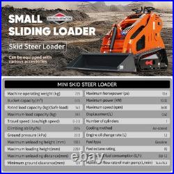 1.8 T Mini Excavator Hydraulic Thumb Clip 13.5HP Skid Steer Loader B&S Engine US