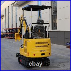 1.8 T Mini Excavator Hydraulic Thumb Clip 13.5HP Skid Steer Loader B&S Engine US