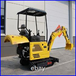 1.8 T Mini Excavator Hydraulic Thumb Clip 13.5HP Skid Steer Loader B&S Engine US