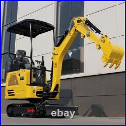 1.8 T Mini Excavator Hydraulic Thumb Clip 13.5HP Skid Steer Loader B&S Engine US