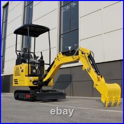 1.8 T Mini Excavator Hydraulic Thumb Clip 13.5HP Skid Steer Loader B&S Engine US