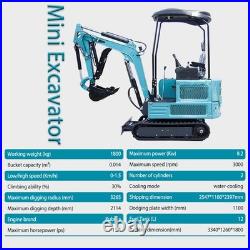 1.8 Ton Mini Excavator Digger Hydraulic Thumb KUBOTA Diesel with Grapple