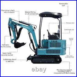 1.8 Ton Mini Excavator Digger Hydraulic Thumb KUBOTA Diesel with Grapple