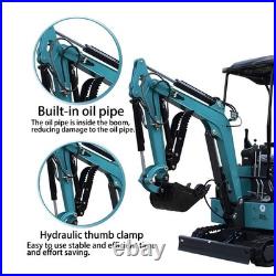 1.8 Ton Mini Excavator Digger Hydraulic Thumb KUBOTA Diesel with Grapple