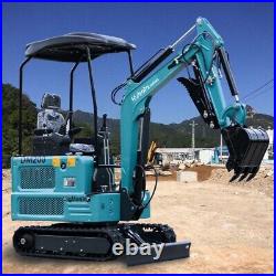 1.8 Ton Mini Excavator Digger Tracked Hydraulic Thumb Pioneer Kubota Diesel EPA