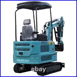 1.8 Ton Mini Excavator Digger Tracked Hydraulic Thumb Pioneer Kubota Diesel EPA