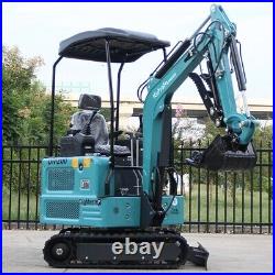 1.8 Ton Mini Excavator Digger Tracked Hydraulic Thumb Pioneer Kubota Diesel EPA
