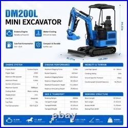 1.8 Ton Mini Excavator KUBOTA Diesel 4000lbs Super Power Mini Digger Free Ship 1.8 Ton Mini Excavator KUBOTA Diesel 4000lbs Super Power Mini Digger Free Ship