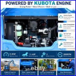 1.8 Ton Mini Excavator KUBOTA Diesel 4000lbs Super Power Mini Digger Free Ship 1.8 Ton Mini Excavator KUBOTA Diesel 4000lbs Super Power Mini Digger Free Ship
