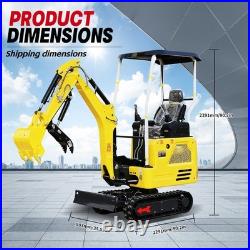1.8 Ton Mini Excavator KUBOTA Diesel Engine Expand Track Side swing Pilot