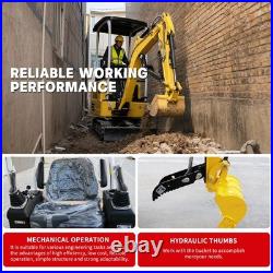 1.8 Ton Mini Excavator KUBOTA Diesel Engine Expand Track Side swing Pilot