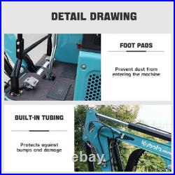 1.8 Ton Mini Excavator Kubota Diesel Engine Fully hydraulic control syst