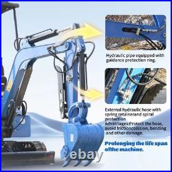 1.8 Ton Mini Excavator Kubota Diesel Pilot Digger Auger Quick Hitch Attachments