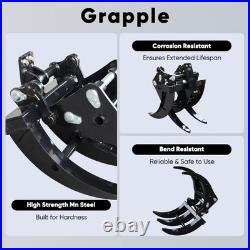 1.8 tonExcavator Grabber Attachments for Mini Digger Wood grab 30mm pin diameter