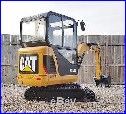 1 Owner 2012 Caterpillar 301.8C Mini Track Excavator Cab Heat CAT Blade Backhoe