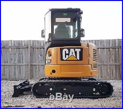 1 Owner 2013 Caterpillar 303.5E CR Mini Track Excavator CAB HYD THUMB HEATAC CAT