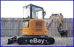 1 Owner 2013 Caterpillar 303.5E CR Mini Track Excavator CAB HYD THUMB HEATAC CAT