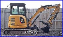 1 Owner 2013 Caterpillar 303.5E CR Mini Track Excavator Cab HEAT AC CAT Backhoe