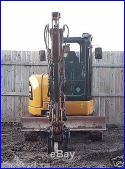 1 Owner 2013 Caterpillar 303.5E CR Mini Track Excavator Cab HEAT AC CAT Backhoe