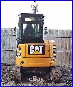 1 Owner 2013 Caterpillar 303.5E CR Mini Track Excavator Cab HEAT AC CAT Backhoe