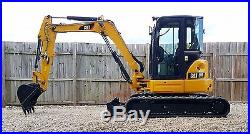 1 Owner 2013 Caterpillar 305E CR Mini Track Excavator Cab HEAT AC CAT Backhoe