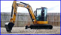 1 Owner 2013 Caterpillar 305E CR Mini Track Excavator Cab HEAT AC CAT Backhoe