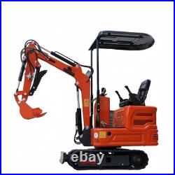 1 T Mini Excavator WithHydraulic Breaker Hammer 13.5HP EPA B&S Digger Unassembled